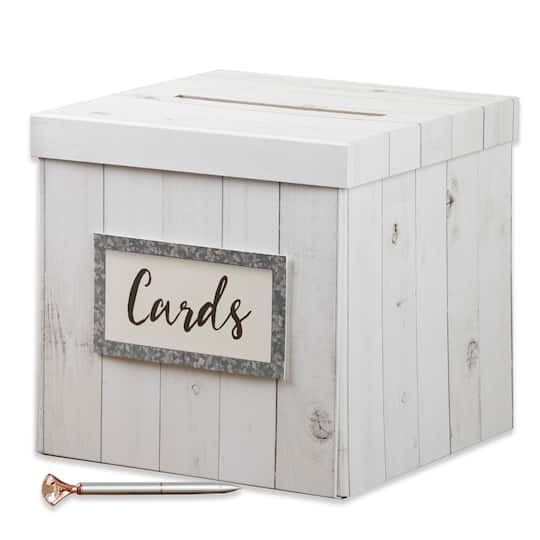Kate Aspen&#xAE; Rustic Wood Gift Card Box